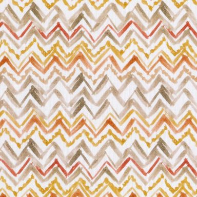 Trazo Fondo de zigzags en tonos naranja, amarillo y gris sobre fondo blanco.